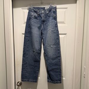 AG Adriano Goldschmied High-Rise Barrel Jeans